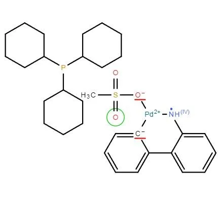 CAS:1445086-12-3|Methaansulfonato(tricyclohexylfosfine)(2'-aMino-1,1'-bifenyl-2-yl)palladiuM(II) Dichloormethaanadduct