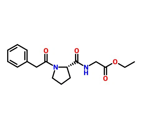 CAS:157115-85-0 (S)-Ethyl 2-(1-(2-fenylacetyl)pyrrolidine-2-carboxamido)acetaat