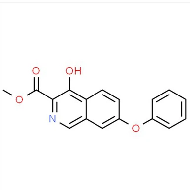 CAS-nr.: 1455091-10-7 Methyl 4-hydroxy-7-fenoxyisochinoline-3-carboxylaat